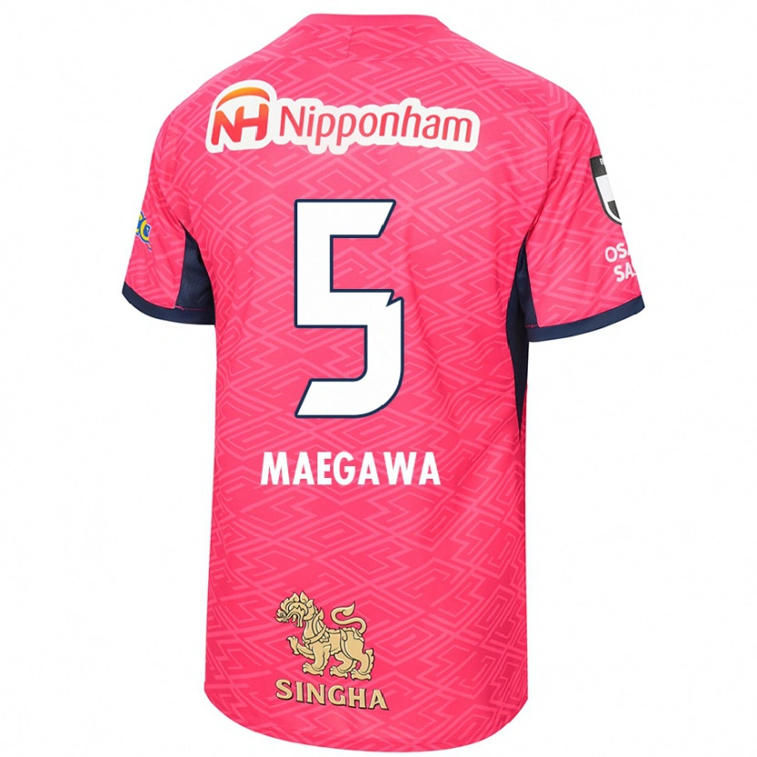 DanxenキッズMiki Maegawa#5サクラピンク ホワイトホームシャツ2025/26ジャージーユニフォーム