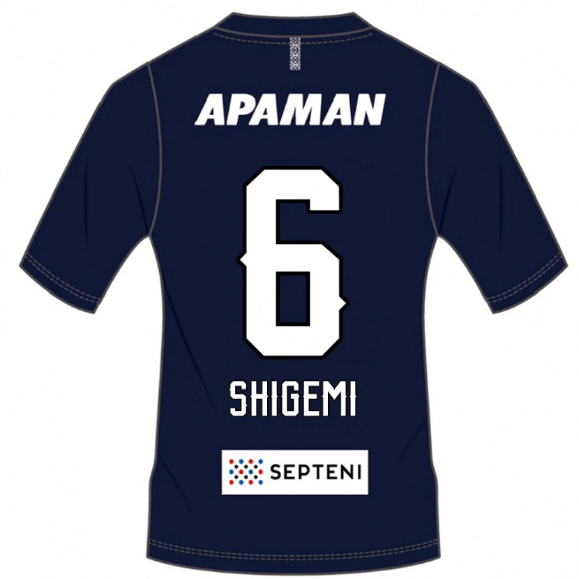 Danxenキッズ重見柾斗#6ロイヤルブルー ホワイトホームシャツ2025/26ジャージーユニフォーム