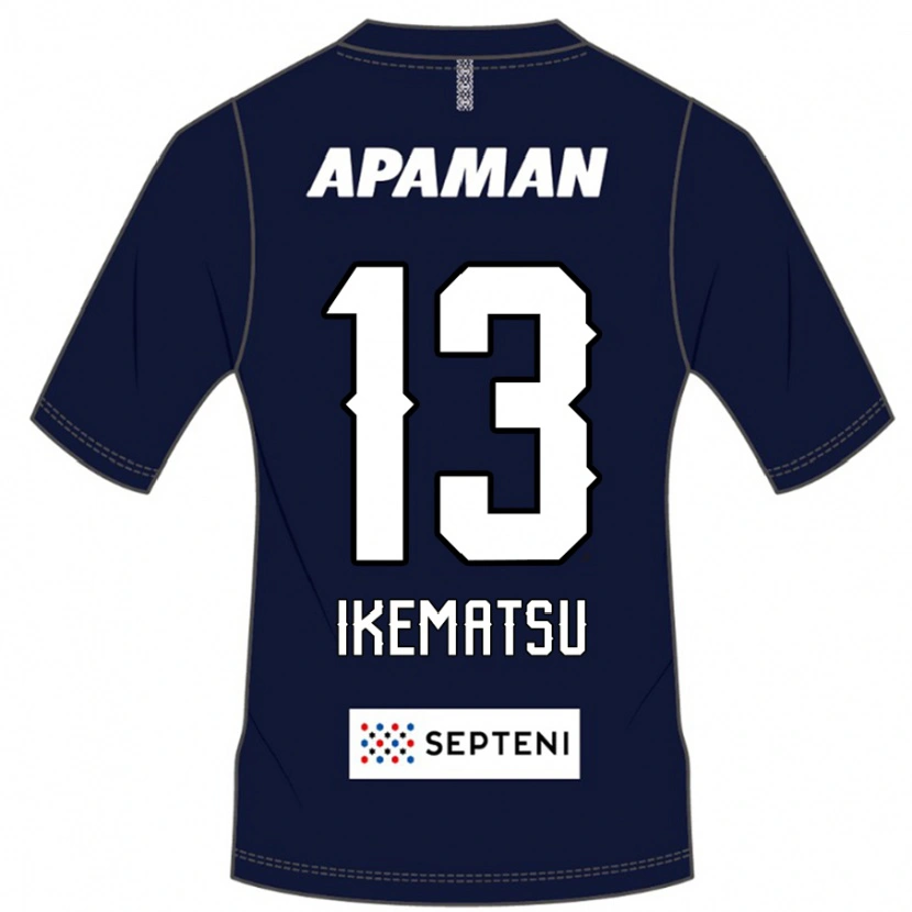 DanxenキッズShumpei Ikematsu#13ロイヤルブルー ホワイトホームシャツ2025/26ジャージーユニフォーム