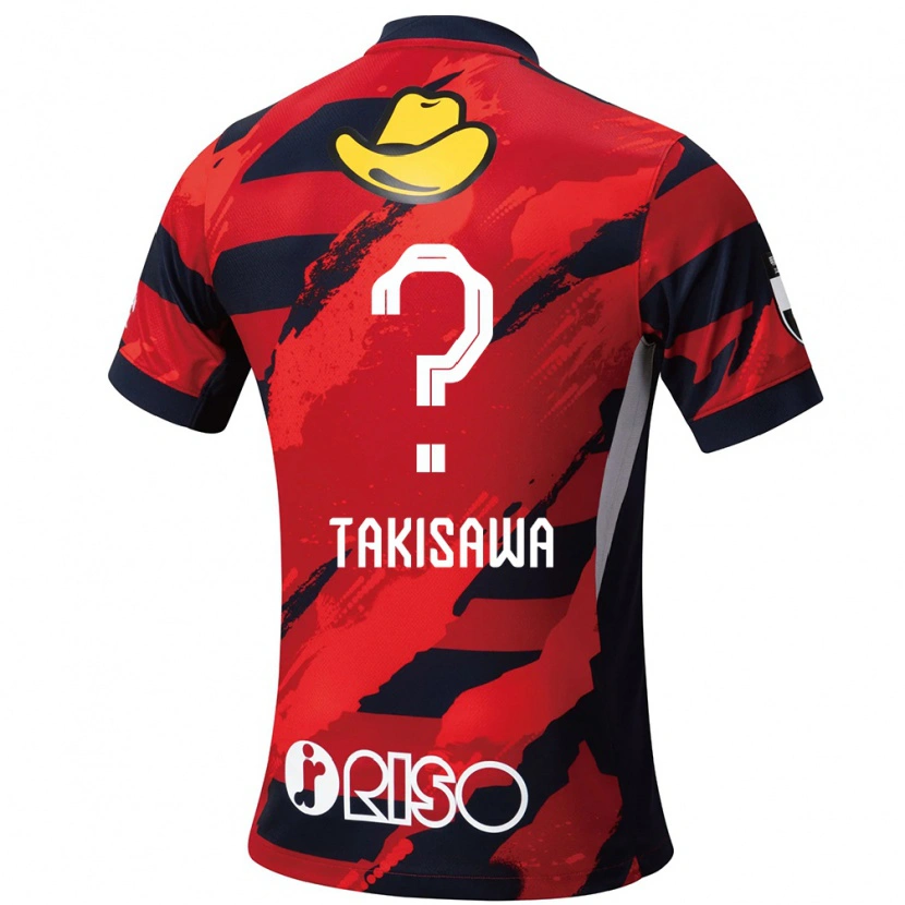 DanxenキッズShu Takisawa#0レッド ブラックホームシャツ2025/26ジャージーユニフォーム