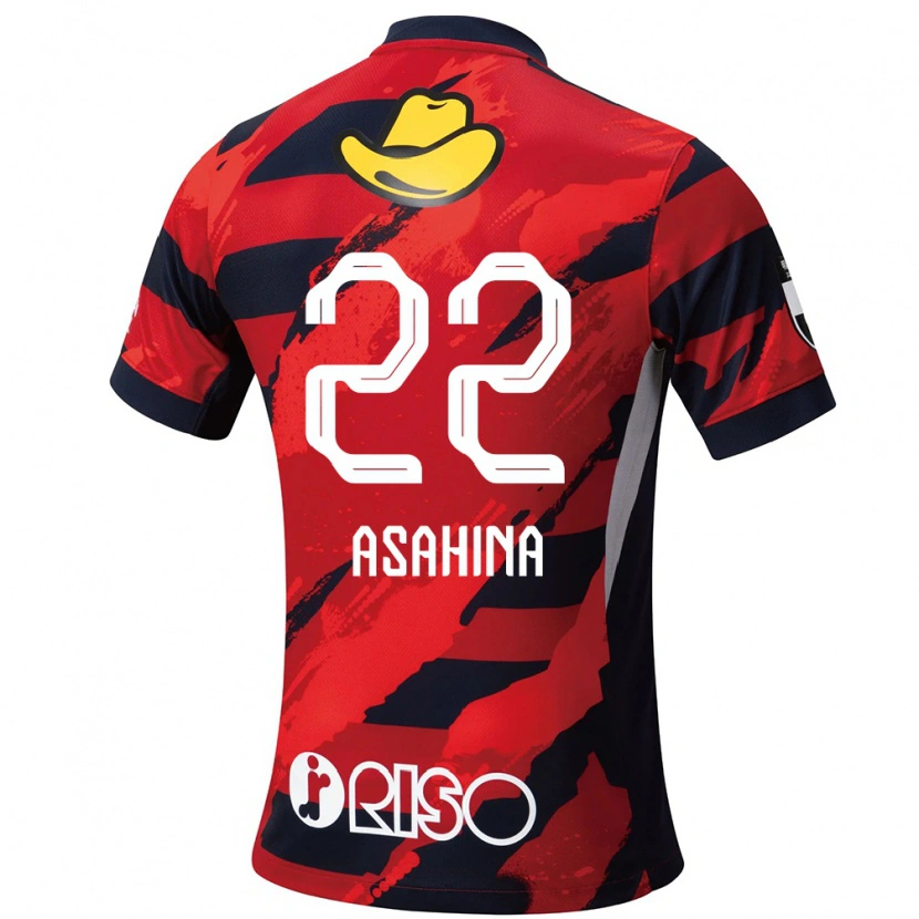 DanxenキッズTowa Asahina#22レッド ブラックホームシャツ2025/26ジャージーユニフォーム