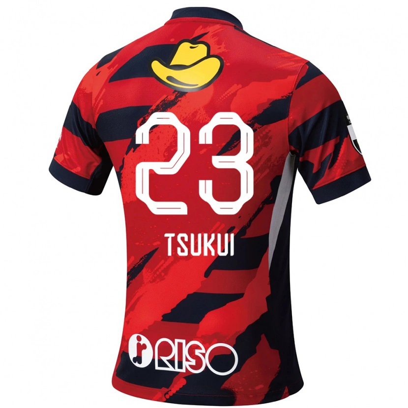 Danxenキッズ津久井佳祐#23レッド ブラックホームシャツ2025/26ジャージーユニフォーム
