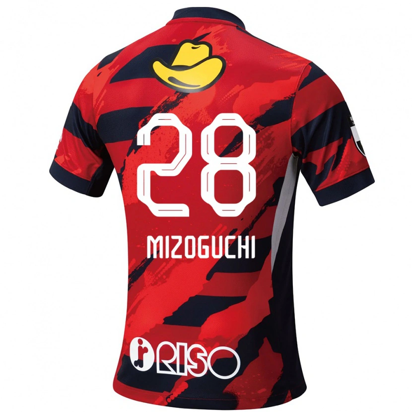Danxenキッズ溝口修平#28レッド ブラックホームシャツ2025/26ジャージーユニフォーム