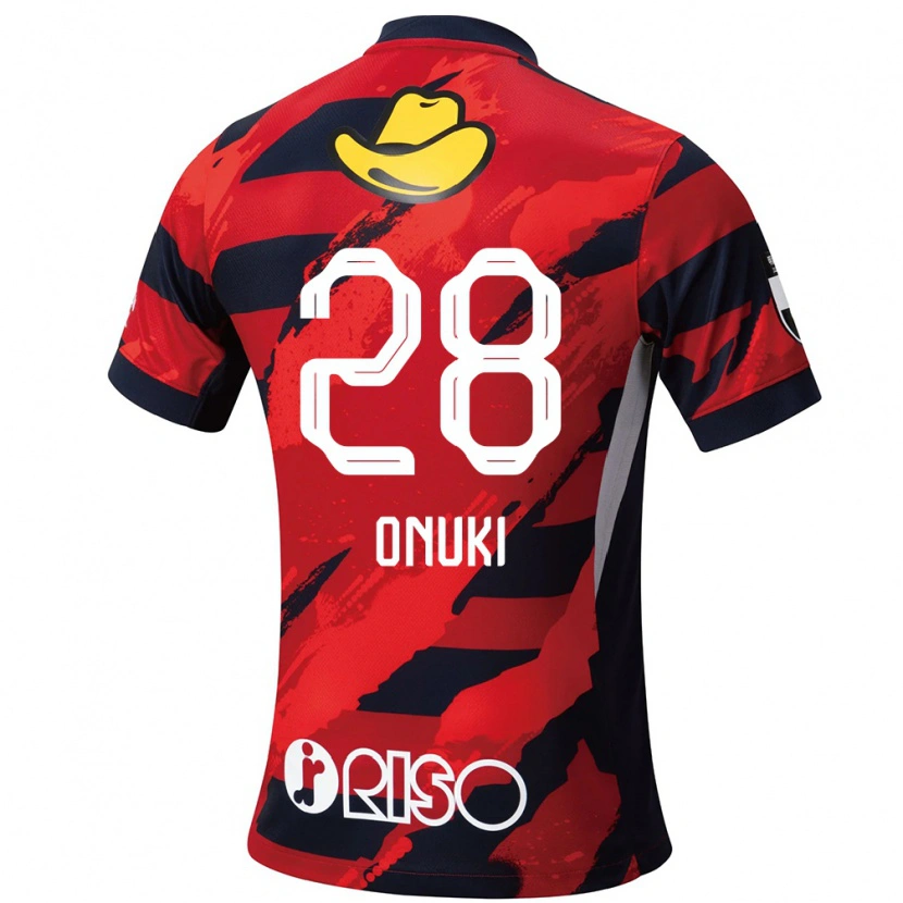 DanxenキッズRui Onuki#28レッド ブラックホームシャツ2025/26ジャージーユニフォーム
