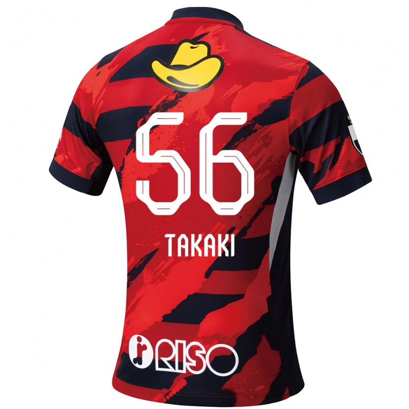 DanxenキッズEito Takaki#56レッド ブラックホームシャツ2025/26ジャージーユニフォーム
