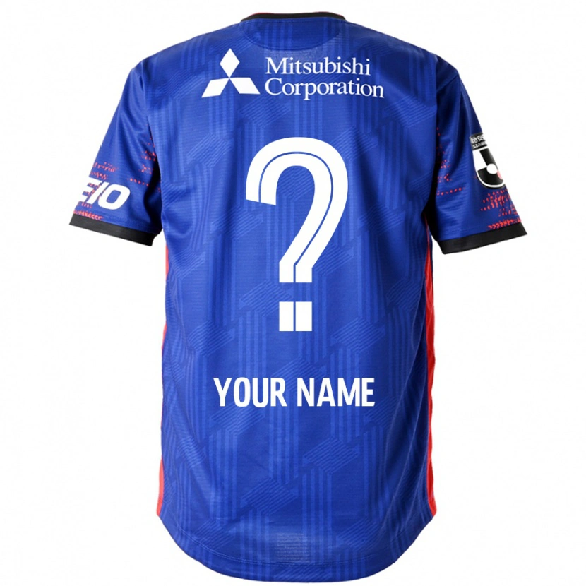 Danxenキッズあなたの名前#0ロイヤルブルー ホワイトホームシャツ2025/26ジャージーユニフォーム