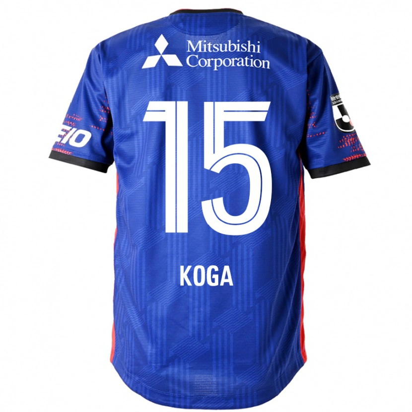 DanxenキッズShun Koga#15ロイヤルブルー ホワイトホームシャツ2025/26ジャージーユニフォーム
