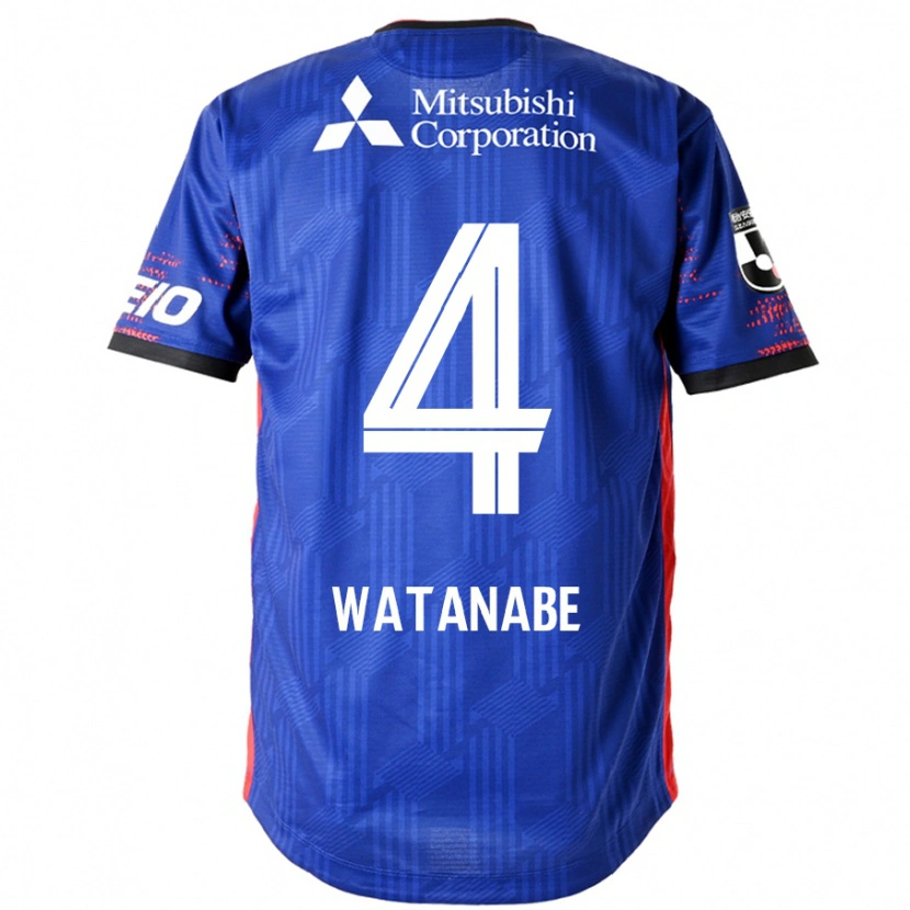Danxenキッズ渡辺剛#4ロイヤルブルー ホワイトホームシャツ2025/26ジャージーユニフォーム