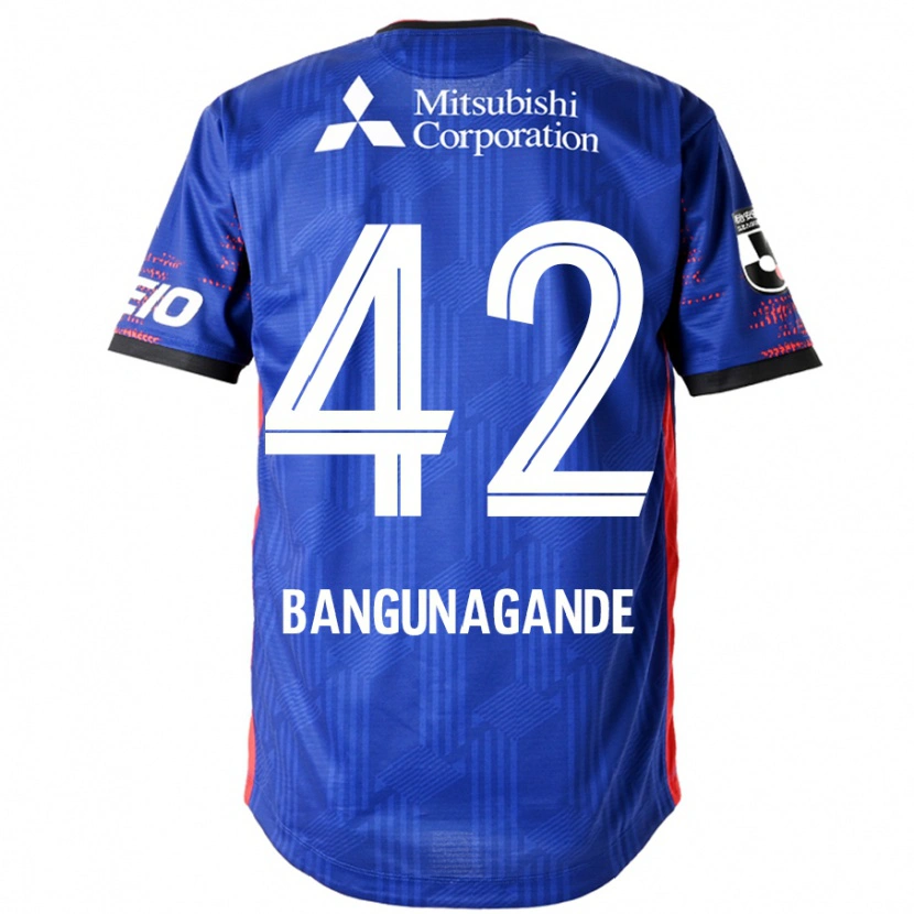 Danxenキッズバングーナガンデ佳史扶#42ロイヤルブルー ホワイトホームシャツ2025/26ジャージーユニフォーム
