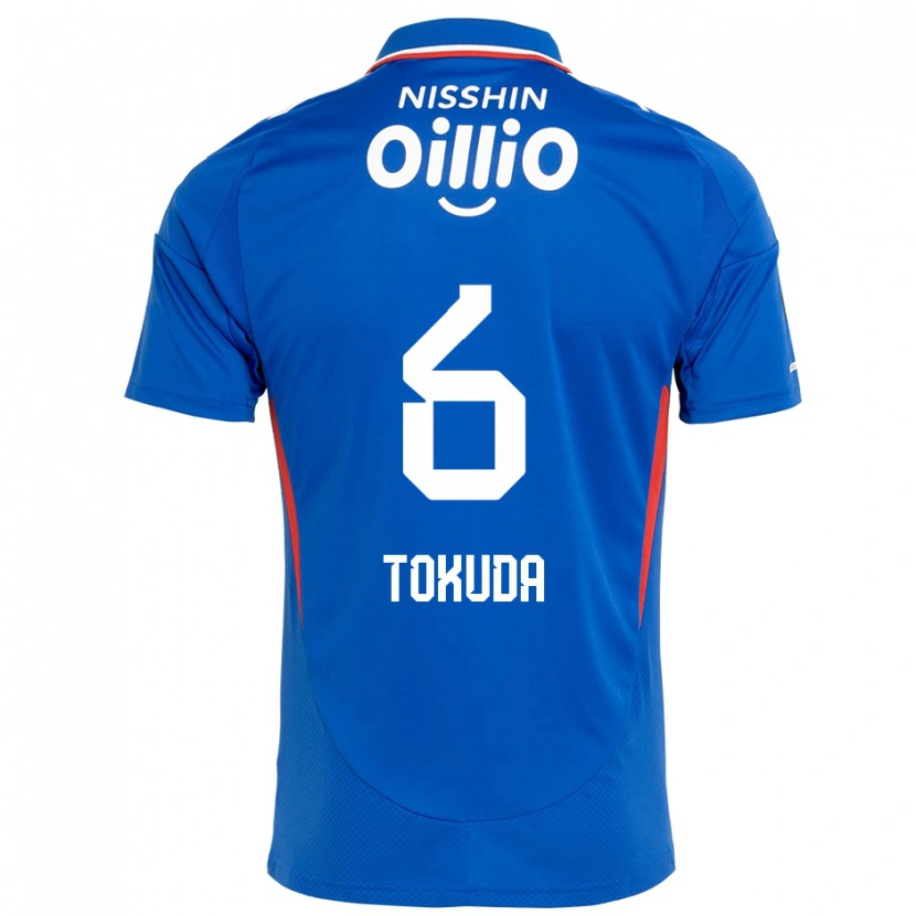 DanxenキッズYuma Tokuda#6ロイヤルブルー ホワイトホームシャツ2025/26ジャージーユニフォーム