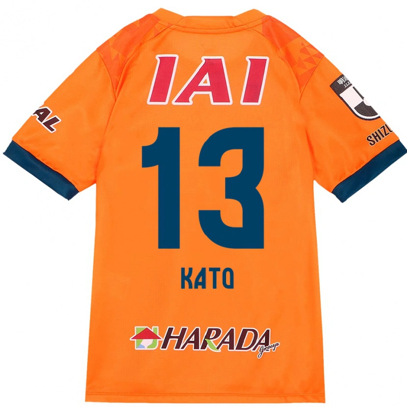 DanxenキッズDaiya Kato#13オレンジ レッドホームシャツ2025/26ジャージーユニフォーム