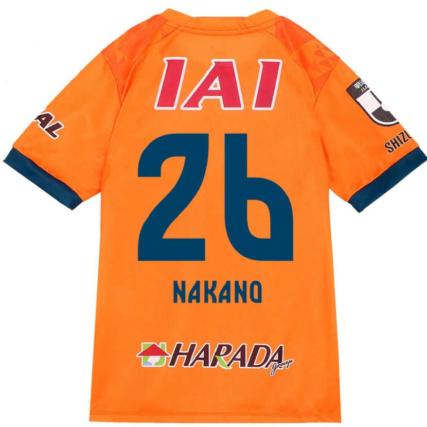 DanxenキッズTakeru Nakano#26オレンジ レッドホームシャツ2025/26ジャージーユニフォーム