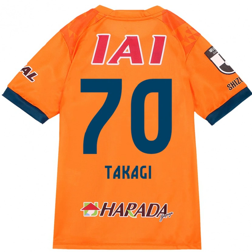 Danxenキッズ高木践#70オレンジ レッドホームシャツ2025/26ジャージーユニフォーム