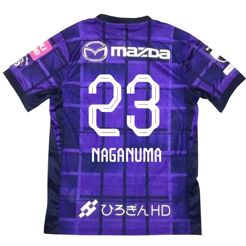 DanxenキッズSeimei Naganuma#23パープル オレンジホームシャツ2025/26ジャージーユニフォーム