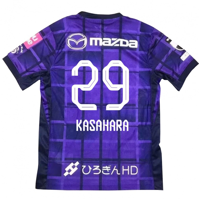DanxenキッズAyano Kasahara#29パープル オレンジホームシャツ2025/26ジャージーユニフォーム