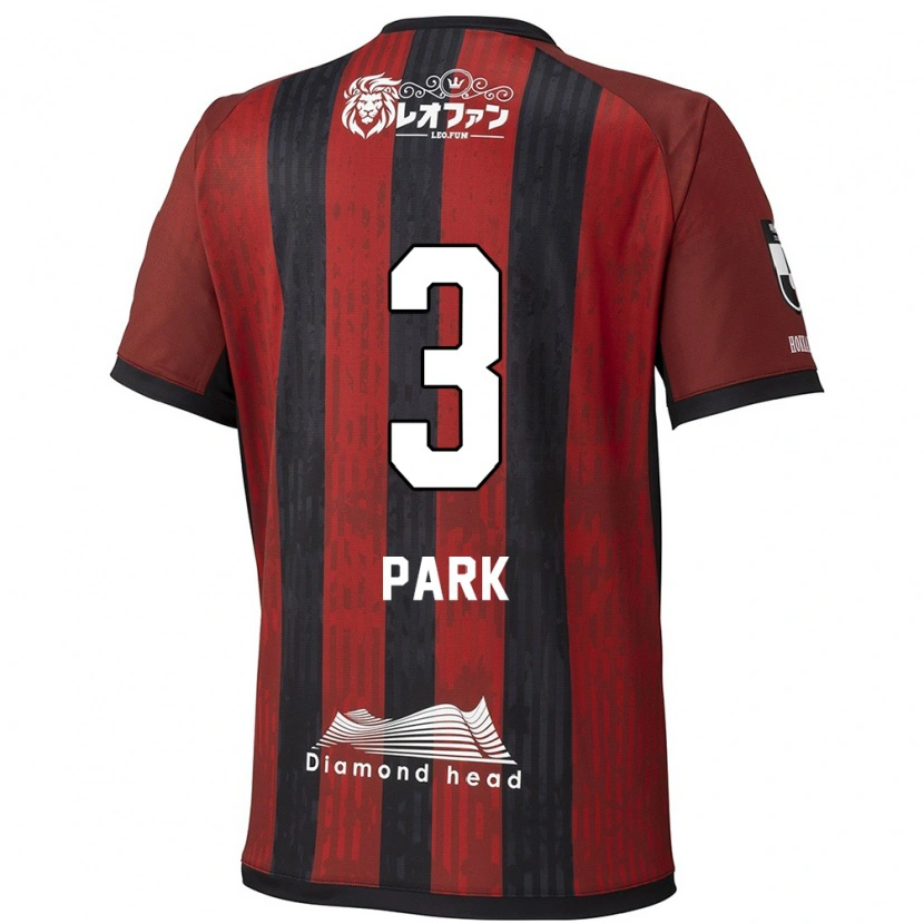 DanxenキッズMin-Kyu Park#3レッド ブラックホームシャツ2025/26ジャージーユニフォーム