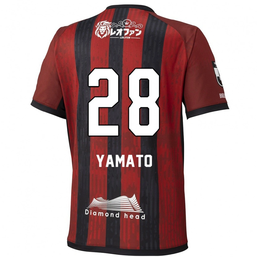 Danxenキッズ岡田大和#28レッド ブラックホームシャツ2025/26ジャージーユニフォーム