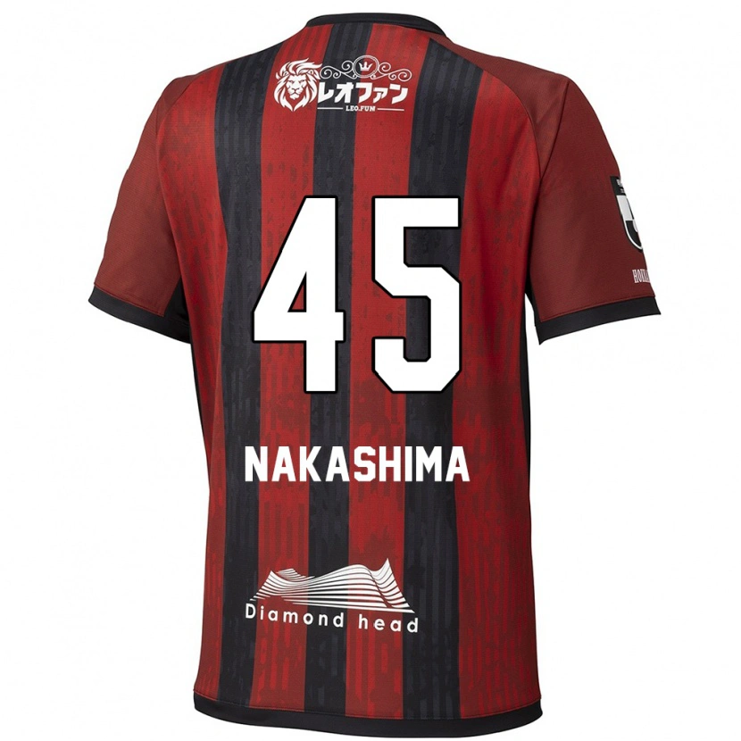Danxenキッズ中島大嘉#45レッド ブラックホームシャツ2025/26ジャージーユニフォーム