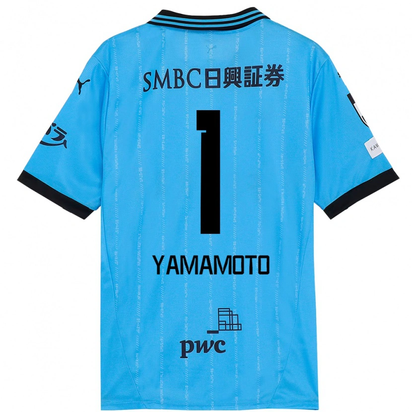 DanxenキッズKensho Yamamoto#1スカイブルー ブラックホームシャツ2025/26ジャージーユニフォーム