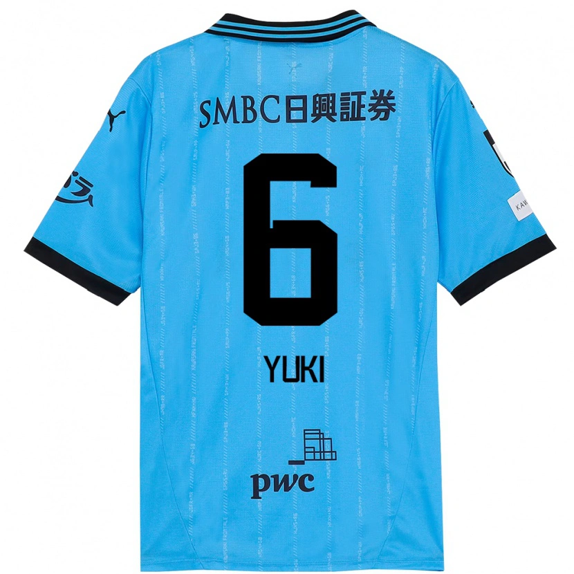 Danxenキッズ山本悠樹#6スカイブルー ブラックホームシャツ2025/26ジャージーユニフォーム