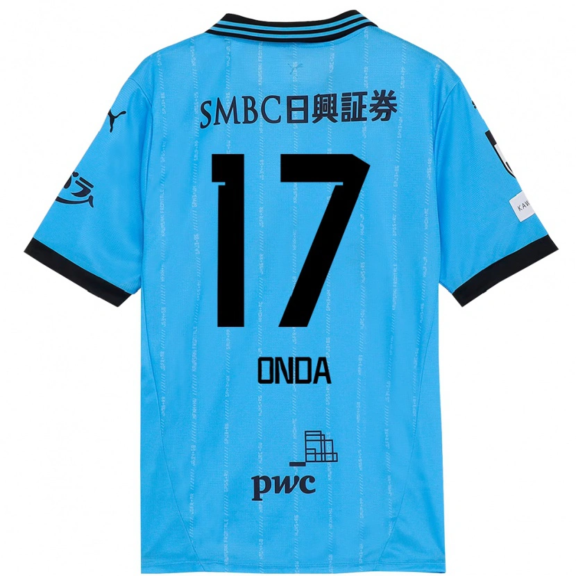 DanxenキッズYutaro Onda#17スカイブルー ブラックホームシャツ2025/26ジャージーユニフォーム