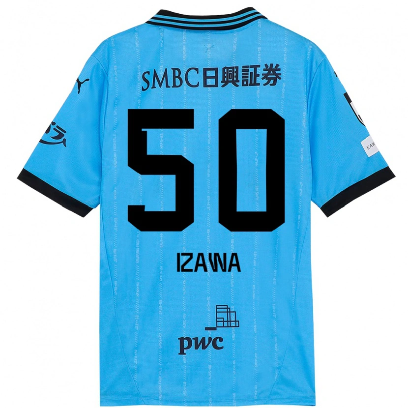 Danxenキッズ井澤春輝#50スカイブルー ブラックホームシャツ2025/26ジャージーユニフォーム