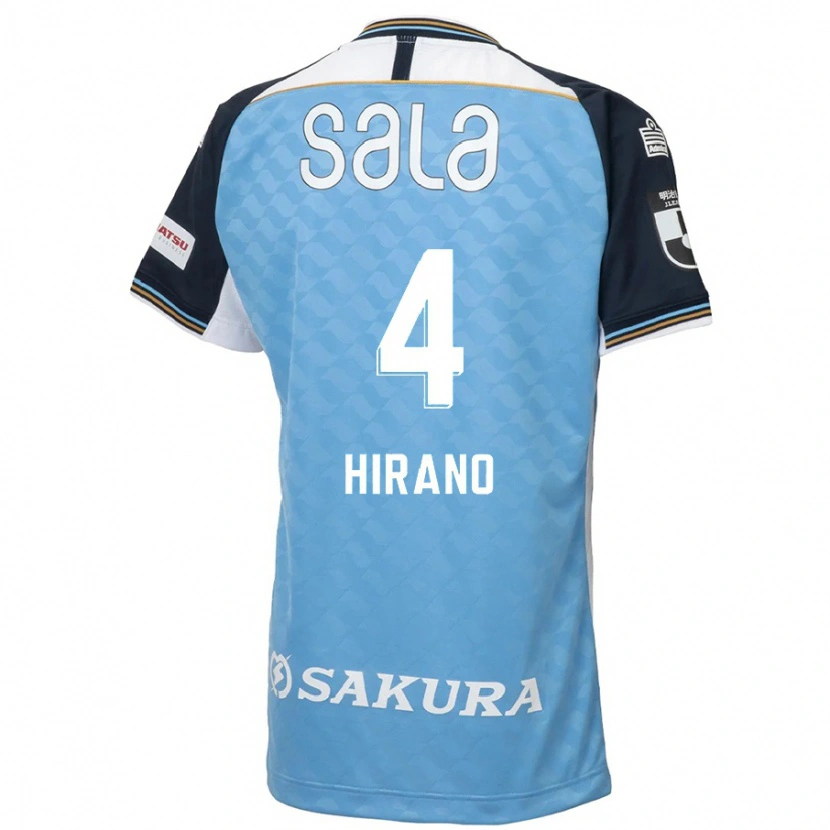 DanxenキッズRion Hirano#4スカイブルー ブラックホームシャツ2025/26ジャージーユニフォーム
