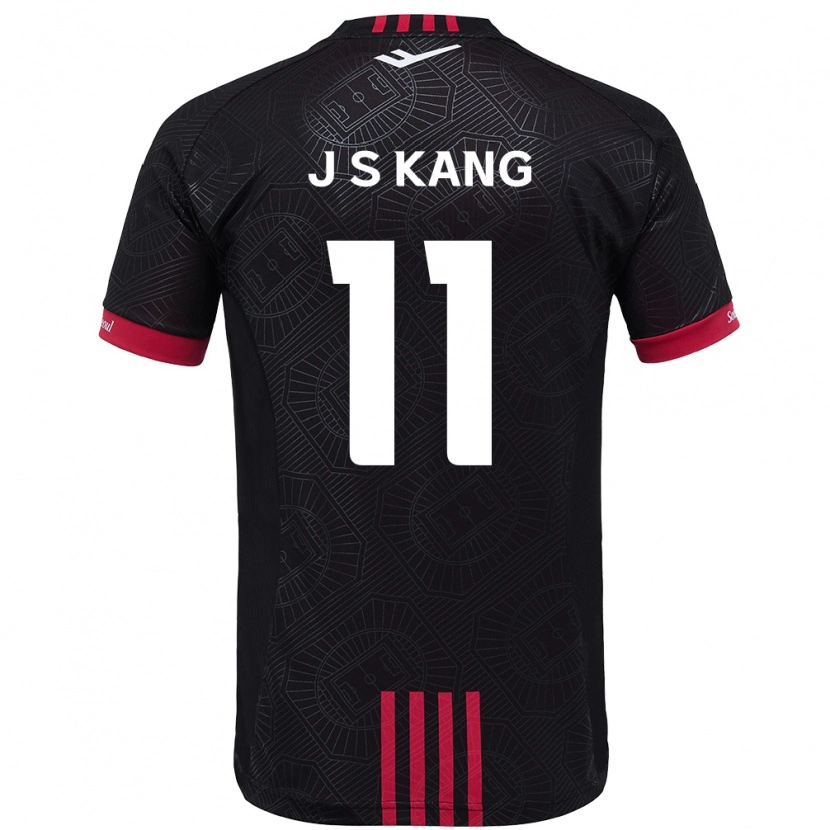 Danxenキッズカン・ソンジン#11ブラック レッドホームシャツ2025/26ジャージーユニフォーム