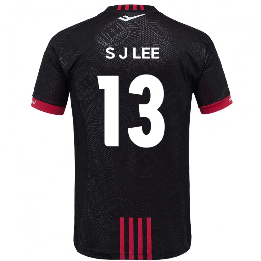 DanxenキッズSeo-Jun Lee#13ブラック レッドホームシャツ2025/26ジャージーユニフォーム