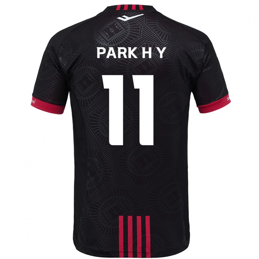 DanxenキッズPark Hee-Young#11ブラック レッドホームシャツ2025/26ジャージーユニフォーム