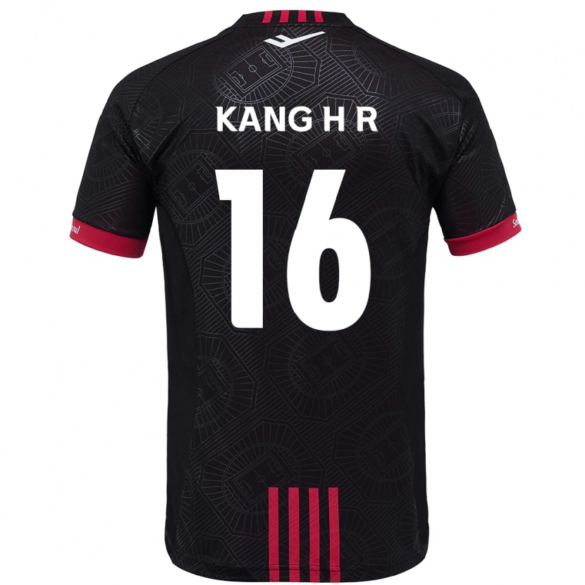 DanxenキッズKang Hye-Rim#16ブラック レッドホームシャツ2025/26ジャージーユニフォーム