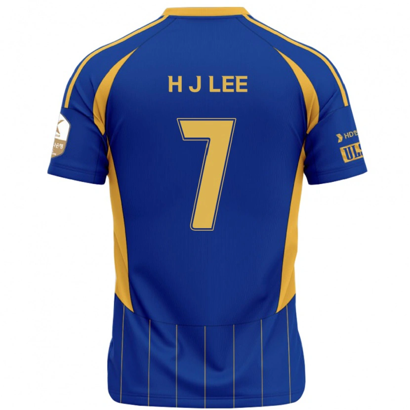 DanxenキッズJae-Hun Lee#7ロイヤルブルー イエローホームシャツ2025/26ジャージーユニフォーム