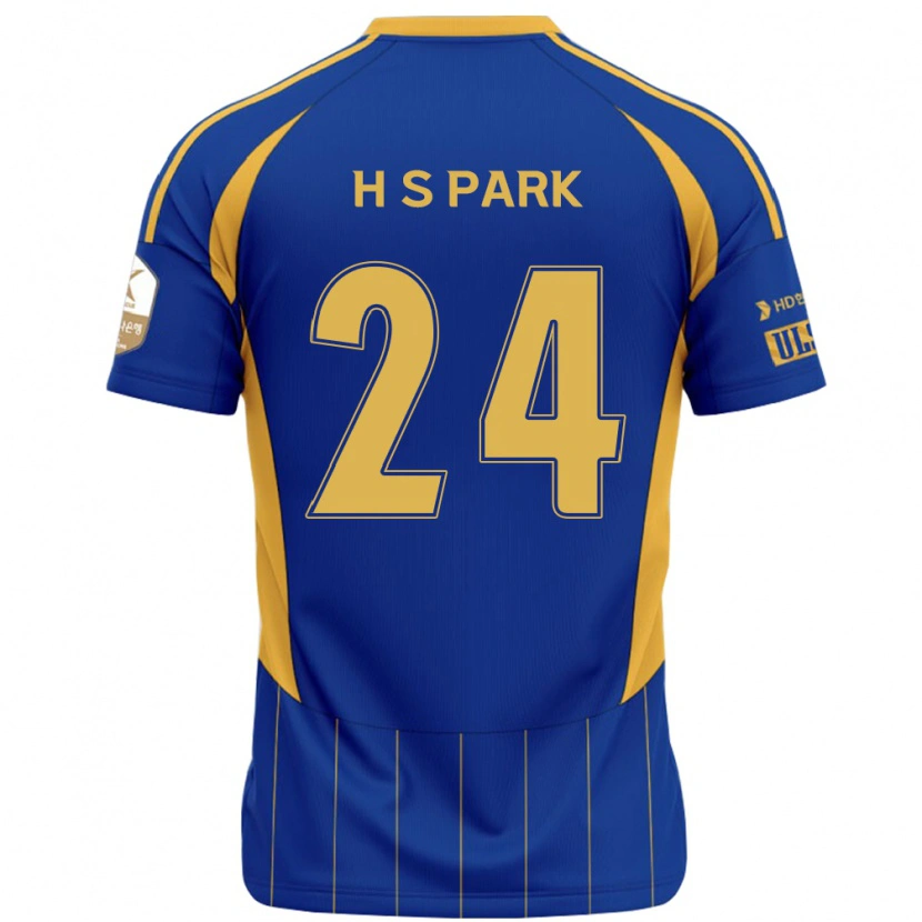 DanxenキッズHyun-Soo Park#24ロイヤルブルー イエローホームシャツ2025/26ジャージーユニフォーム
