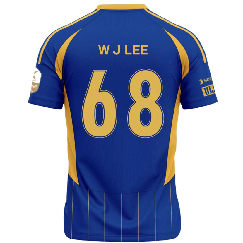 DanxenキッズJae-Wook Lee#68ロイヤルブルー イエローホームシャツ2025/26ジャージーユニフォーム