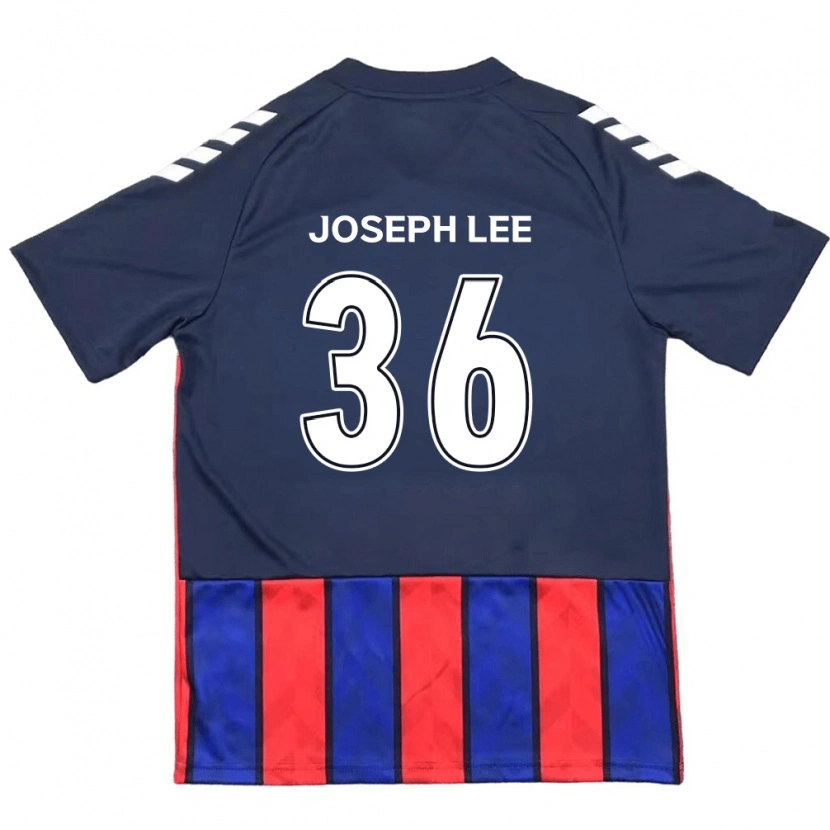 DanxenキッズJoseph Lee#36ロイヤルブルー レッドホームシャツ2025/26ジャージーユニフォーム