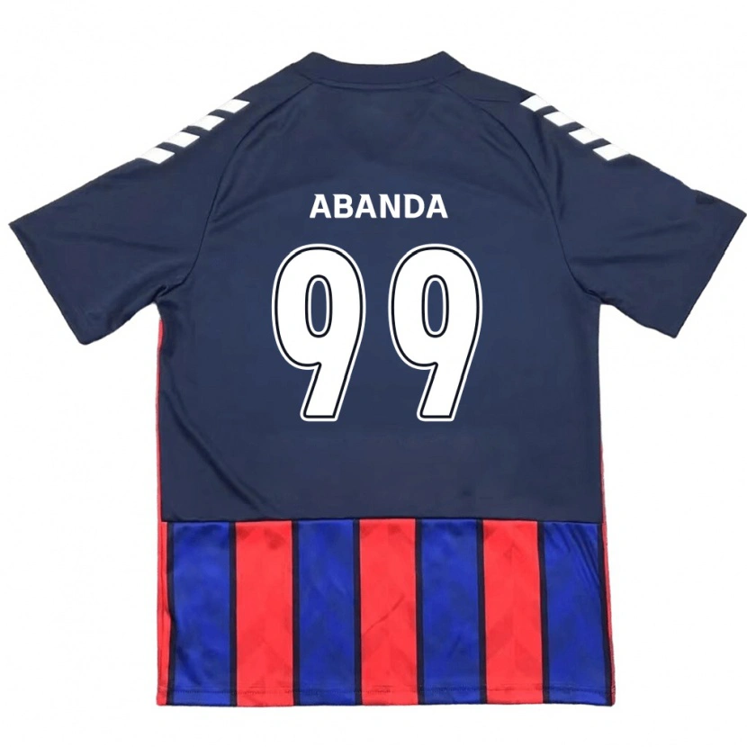 Danxenキッズルロワ・アバンダ#99ロイヤルブルー レッドホームシャツ2025/26ジャージーユニフォーム