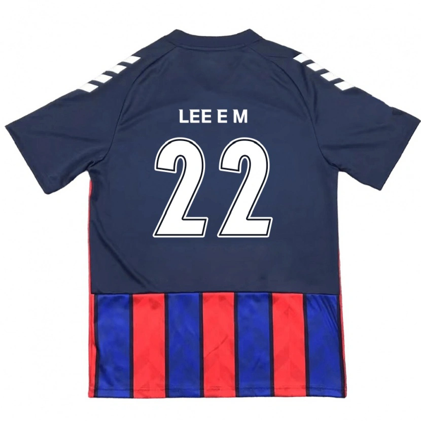 DanxenキッズLee Eun-Mi#22ロイヤルブルー レッドホームシャツ2025/26ジャージーユニフォーム
