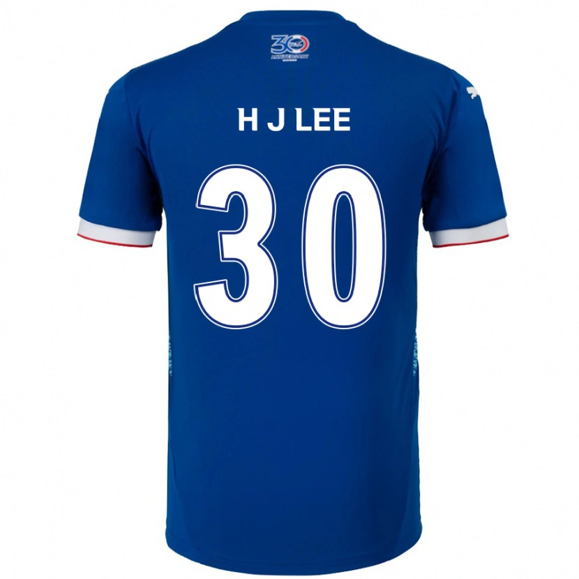 DanxenキッズJi-Ho Lee#30ロイヤルブルー ホワイトホームシャツ2025/26ジャージーユニフォーム