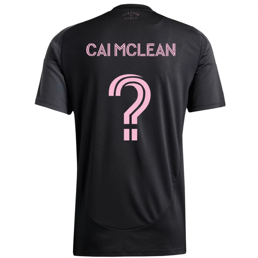 DanxenキッズCai Mclean#0ブラック ピンクアウェイシャツ2025/26ジャージーユニフォーム