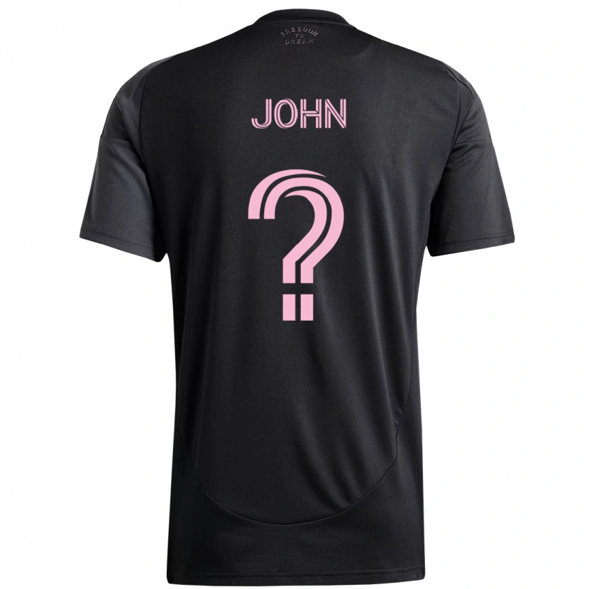 DanxenキッズQuinton John#0ブラック ピンクアウェイシャツ2025/26ジャージーユニフォーム