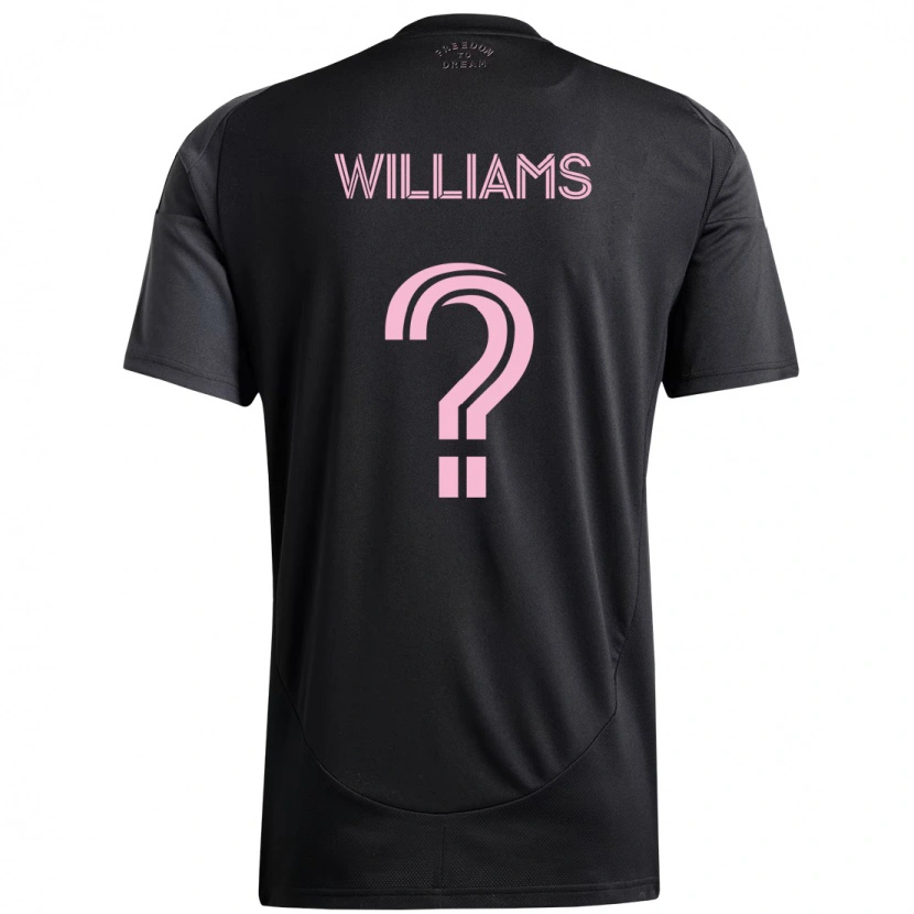 DanxenキッズChaz Williams#0ブラック ピンクアウェイシャツ2025/26ジャージーユニフォーム