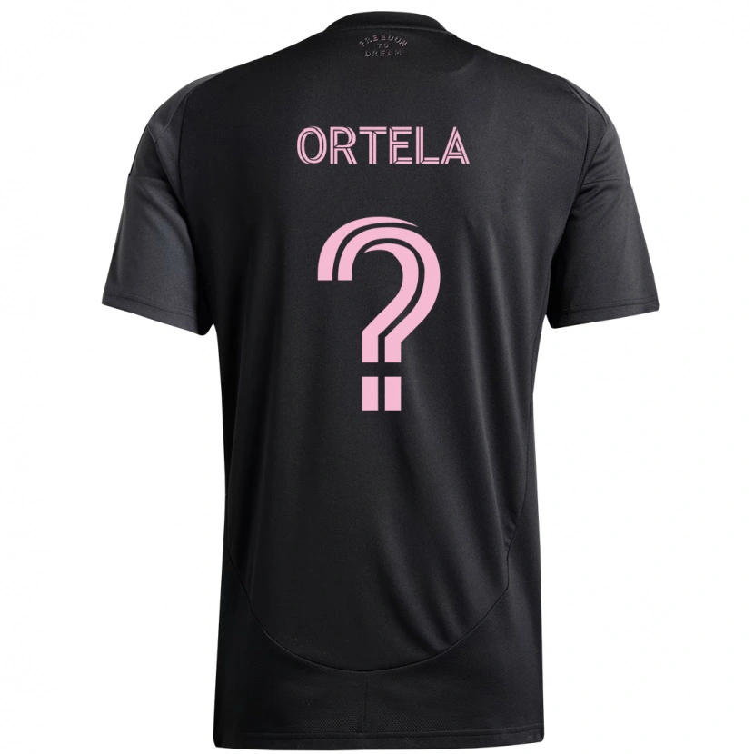DanxenキッズJerremy Ortela#0ブラック ピンクアウェイシャツ2025/26ジャージーユニフォーム