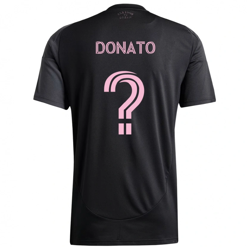 DanxenキッズBenjamin Donato#0ブラック ピンクアウェイシャツ2025/26ジャージーユニフォーム