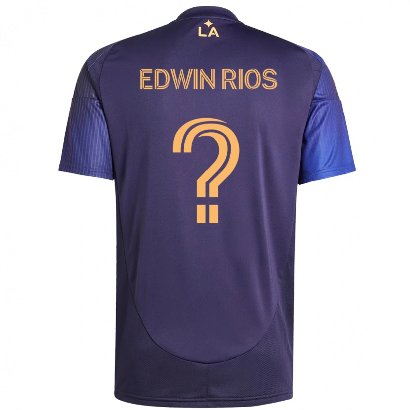 DanxenキッズEdwin Rios#0パープル ブルーアウェイシャツ2025/26ジャージーユニフォーム