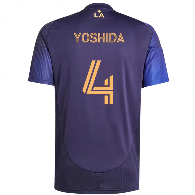 Danxenキッズ吉田 麻也#4パープル ブルーアウェイシャツ2025/26ジャージーユニフォーム