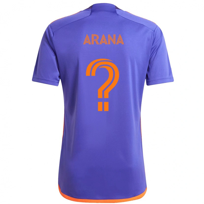 DanxenキッズMatthew Arana#0パープル オレンジアウェイシャツ2025/26ジャージーユニフォーム