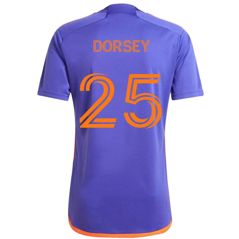 Danxenキッズグリフィン・ドーシー#25パープル オレンジアウェイシャツ2025/26ジャージーユニフォーム