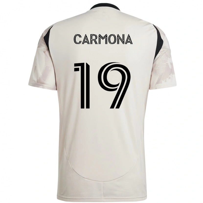 Danxenキッズウィケルマン・カルモナ#19ベージュ ブラックアウェイシャツ2025/26ジャージーユニフォーム