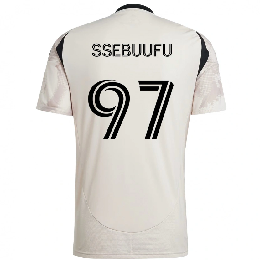 Danxenキッズフランク・セバフ#97ベージュ ブラックアウェイシャツ2025/26ジャージーユニフォーム