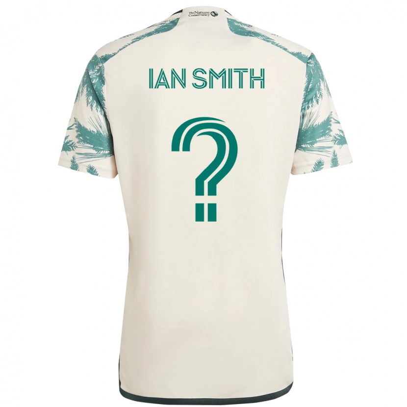 DanxenキッズIan Smith#0ベージュ グリーンアウェイシャツ2025/26ジャージーユニフォーム